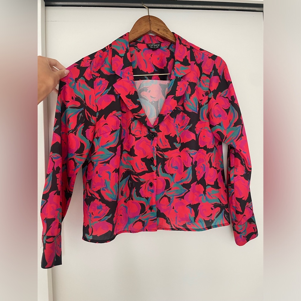 Floral Print Blouse - 4 Petite